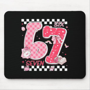 Funny Valentine 67 Six Seven Meme Nk Bow Boy Girl Mouse Pad