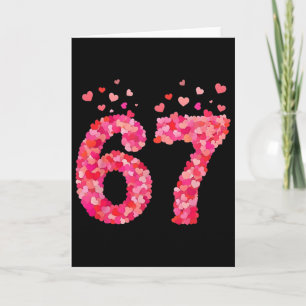 Funny Valentine 6 7 Meme Boy Six Seven Hearts Gen  Card