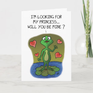 Funny Valentine Cards: Frog Love Holiday Card