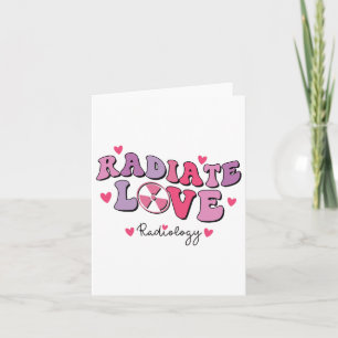 Funny Valentine Couple Radiology Rad Tech Radiolog Card