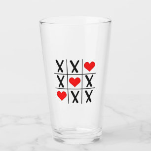 Funny Valentine Hearts Coules Matching Lovers Glass