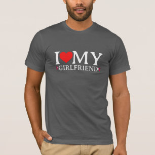 Funny Valentine I Love My Girlfriend Gift T-Shirt