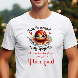 Funny Valentine Love Gift Food Cartoon T-Shirt