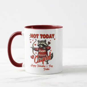 Funny Valentine Mug – Not Today Cupid Animal Humor