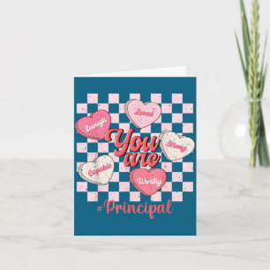 Funny Valentine Principal Love Heart  Card