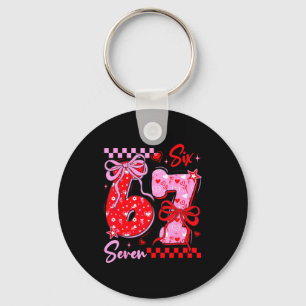 Funny Valentine’s Day 67 Meme 6 7 Valentine Bow He Key Ring