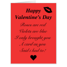 Funny Valentine’s Day card