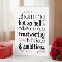 Funny Valentine’s Day Card for Husband