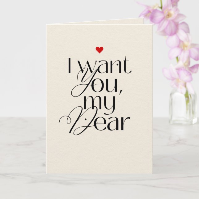 Funny Valentine’s Day Card for Husband or Partner (Orchid)