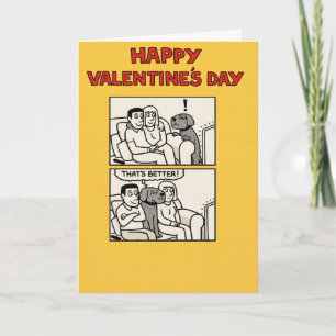 Funny Valentine’s Day Dog Comic Card
