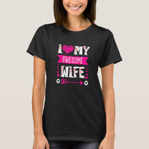 Funny Valentine S Days Love Heart Men I Love My Aw T-Shirt