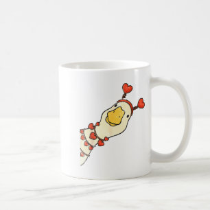 Funny Valentine Silly Gooses Duck Heart Love Match Coffee Mug