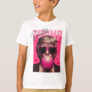 Funny Valentine Trump Pink Bubble Gum Cute Trump V T-Shirt
