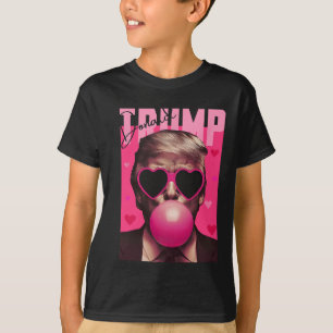 Funny Valentine Trump Pink Bubble Gum Cute Trump V T-Shirt