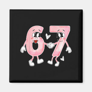 Funny Valentine's Day 6 7 Six Seven Meme Valentine Magnet