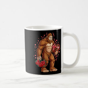 Funny Valentines Day Bigfoot Heart Love Sasquatch Coffee Mug