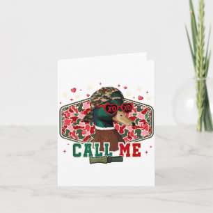 Funny Valentine's Day Boy Duck Hunting Call Me Tod Card