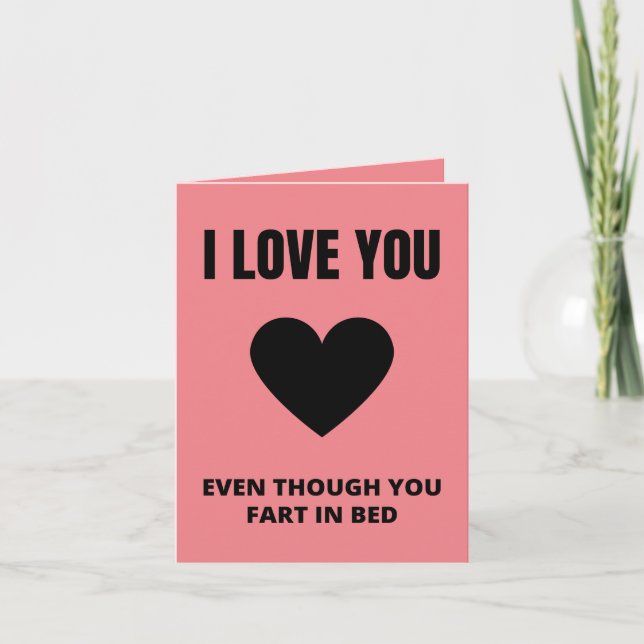 funny valentines day  card (Front)