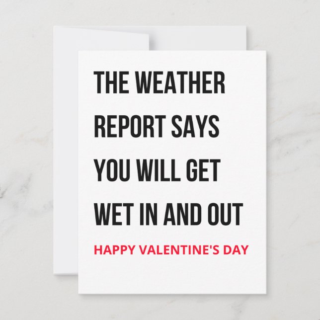 Funny Valentines Day Card (Front)