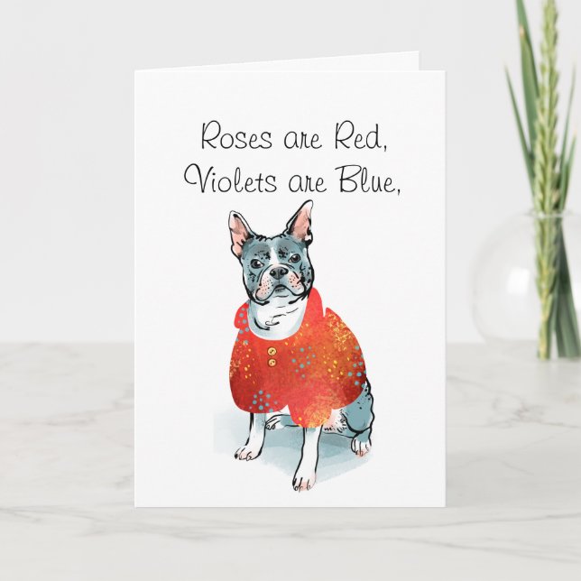 Funny Valentine's Day Card from Dog Mum (Front)