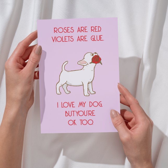 Funny Valentine's Day Card - Love Dog Design (Funny Valentine's Day Card - Love Dog Design | Perfect for Partner or Anniversary)
