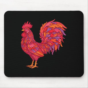 Funny Valentines Day Chicken Heart Chickens Mom Co Mouse Pad