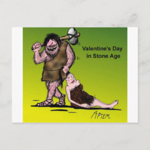 Funny Valentine's Day Comic Holiday Postcard