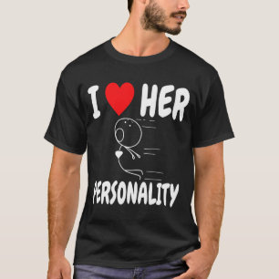 Funny Valentine's Day Couple Matching I Love Her I T-Shirt