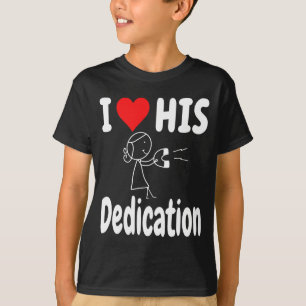 Funny Valentine's Day Couple Matching I Love His D T-Shirt