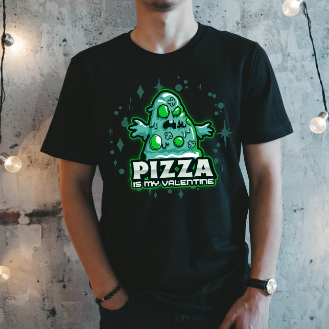 Funny Valentines Day Gift for Gamers. Pizza Love T-Shirt (Creator Uploaded)