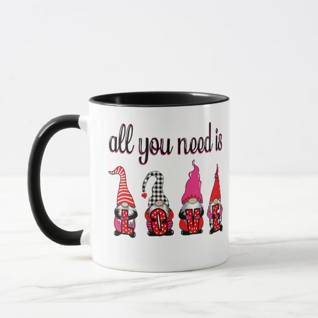 Funny Valentine's Day Gnome Mug (Left)