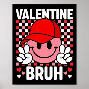 Funny Valentine's Day Heart Kids Boys Girls Valent Poster