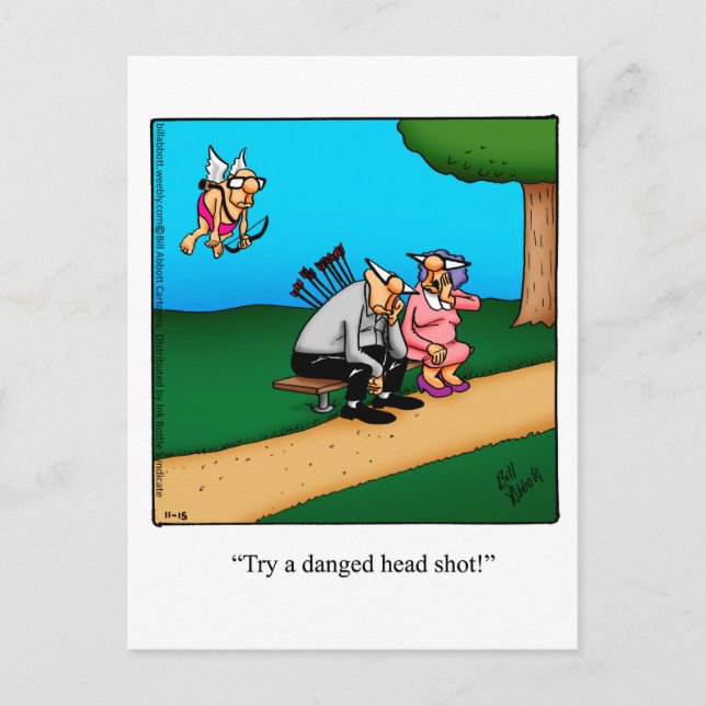 Funny Valentine's Day Humour Postcard (Front)