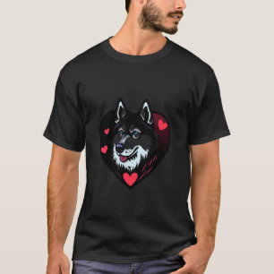 Funny Valentine's Day Husky Heart T-Shirt