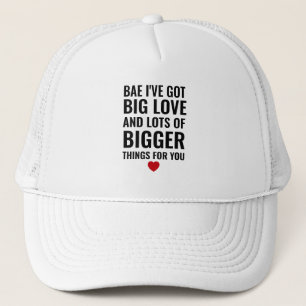 Funny Valentines Day Red Heart Mens Trucker Hat