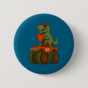Funny Valentine's Day Trex 67 Meme 6 Cm Round Badge