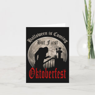 Funny Vampire Beer Lovers Count Dracula Men  Card