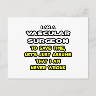 Funny Vascular Surgeon T-Shirts and Gifts Postcard