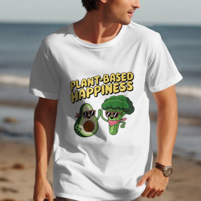 Funny Vegan Avocado Broccoli Plant Based Pun T-Shirt (Creator Uploaded)