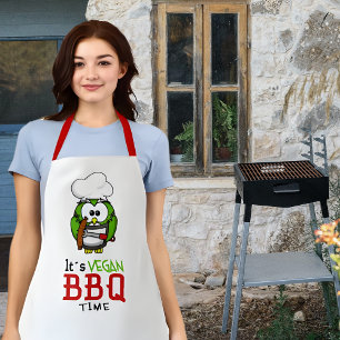 Funny Vegan BBQ  Apron