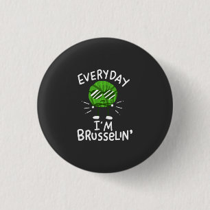 Funny Vegan Brussels Sprouts 3 Cm Round Badge