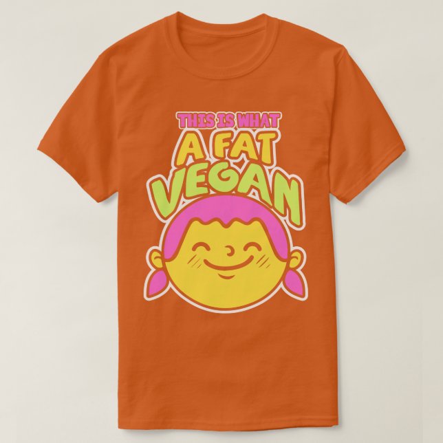 Funny Vegan Design Vegetarian 2 T-Shirt (Design Front)