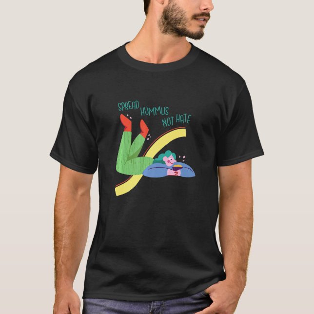 Funny Vegan Hummus T-Shirt (Front)