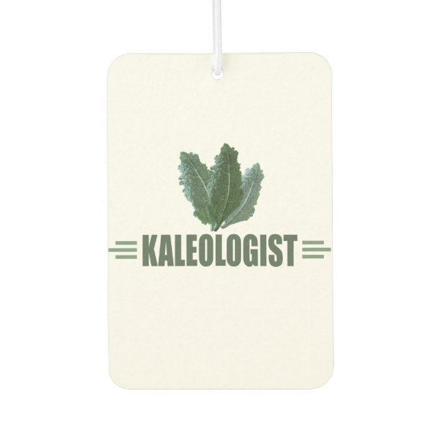 Funny Vegetable Kale Car Air Freshener (Front)