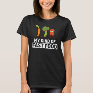 Funny Vegetable My Kind Of Fast Food Vegan Activi T-Shirt