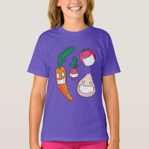 Funny Vegetables in Face Masks T-Shirt