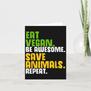 Funny Vegetarian Cool Diet Veggie Veganism World V Card