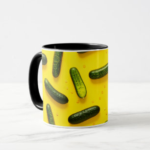 Funny Vegetarian Cool Green Fresh Cucumber Mug