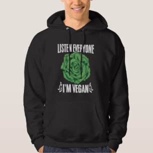 Funny Vegetarian Quotes Sayings Plant Based Diet V Hoodie