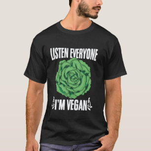 Funny Vegetarian Quotes Sayings Plant Based Diet V T-Shirt